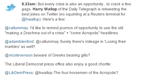 Greek debt crisis, 28 April 2010