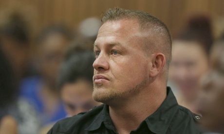 Mikey Schultz in the court room today.