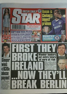 Irish Daily Star, November 2010