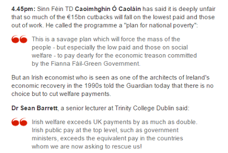 Irish austerity budget, 2010