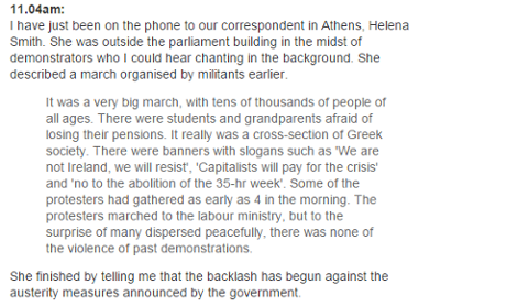 Greek protests, February 2010