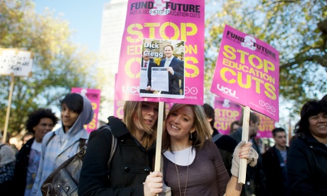 Student protest tuition fees