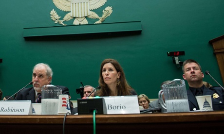 Robin Robinson, director of the Biomedical Advanced Research and Development Authority in the HHS Office, Luciana Borio, assistant commissioner for counterterrorism policy at the FDA, and John Wagner, acting assistant commissioner in CBP. 