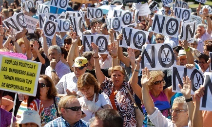 Protests in Spain, July 2012.