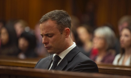 Oscar Pistorius attends his sentencing hearing on Friday.