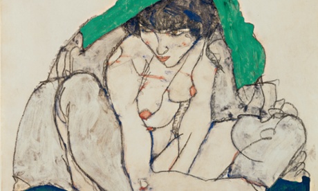 Crouching Woman with Green Kerchief, 1914.