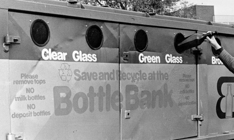 A bottle bank from the mid-1970s