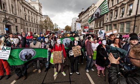 Protest against austerity measures
