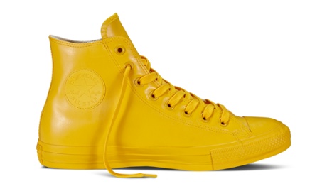 Yellow Converse rubber trainer