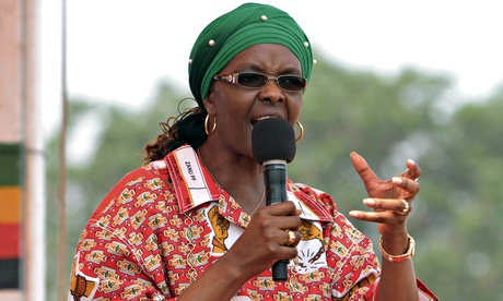 Grace Mugabe at her first political rally in Chinhoyi. She is expected to become head of the Zanu-PF