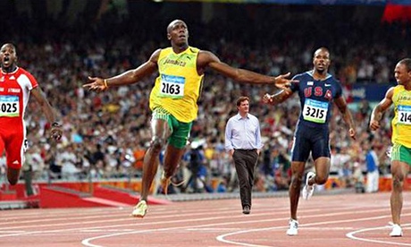 Danny Alexander photoshopped into Usain Bolt race