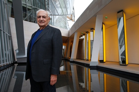 Frank Gehry at the Fondation Louis Vuitton last week.
