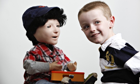 Kaspar is a lifelike doll created to help children with autism. Photograph: Observer