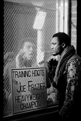 Muhammad Ali berates Joe Frazier at his training camp ahead of their fight in 1971. Frazier won by a unanimous decision after 15 rounds.