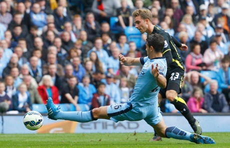 Christian Eriksen replies immediately for Spurs after some slack City defending.