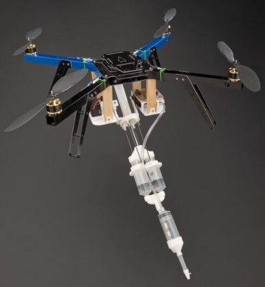 A 3D-printing drone.