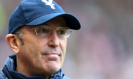 FILE - This is a Saturday, March 15, 2014  file photo of Crystal Palace's manager Tony Pulis as he awaits the start of their English Premier League soccer match against Sunderland at the Stadium of Light, Sunderland, England. The new English Premier League season starts on Saturday Aug. 16, 2014 (AP Photo/Scott Heppell, File)XPREMIERX