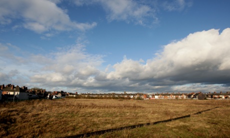 The site of Stoke City's former ground, The Victoria Ground, Stoke-on-Trent, which still lies derelict 15 years after they moved to the Britannia Stadium. This was the view of many of the home fans who stood in the Boothen End.