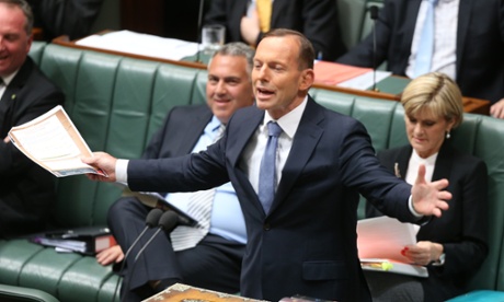 The Prime Minister Tony Abbott.