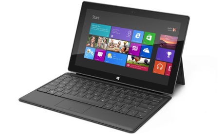 Windows 8 on a Surface Pro tablet