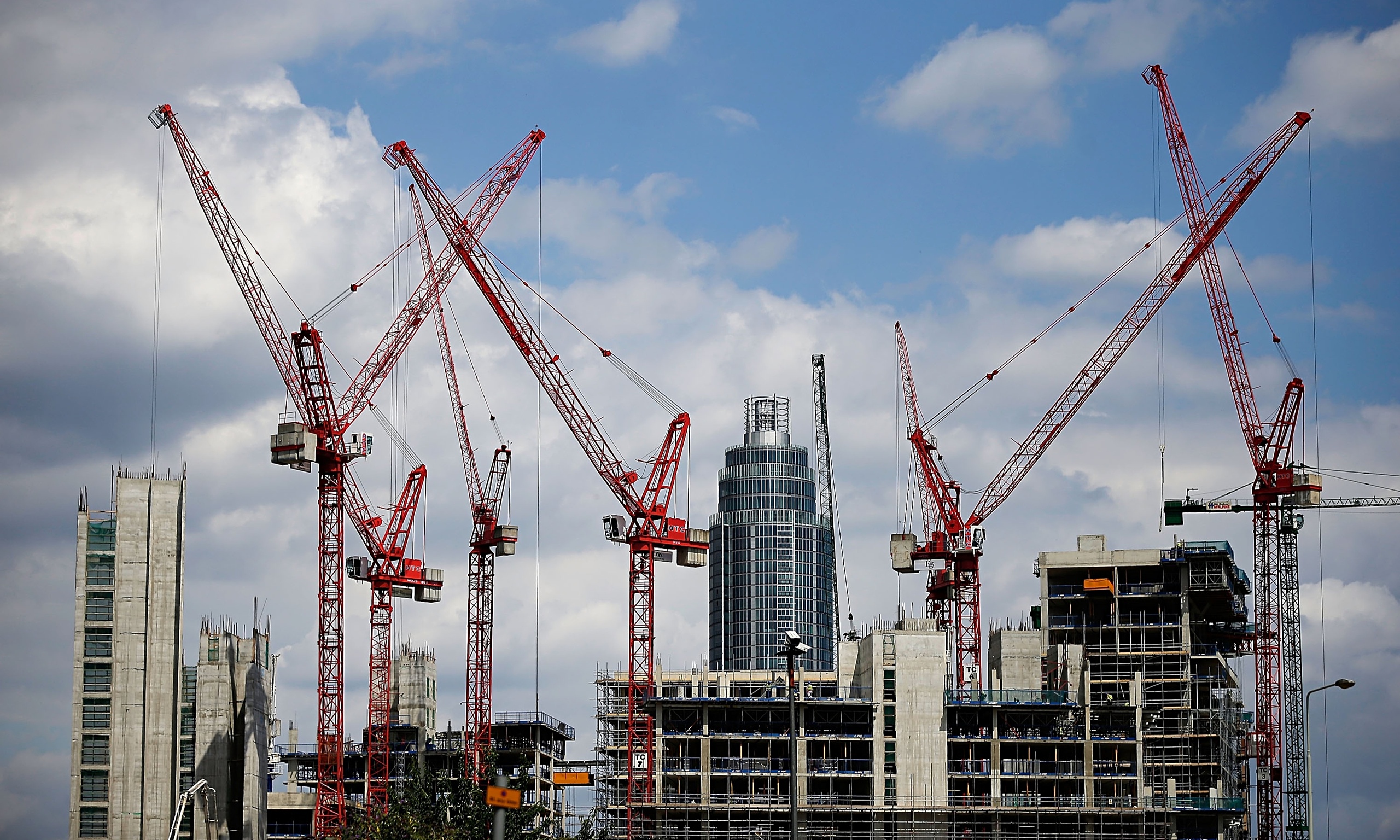 Construction sector optimism fades as housing market cools | Business | The Guardian