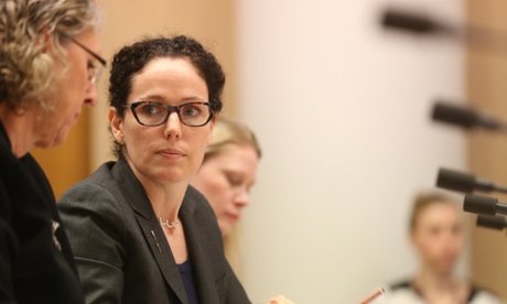 The Black Rod Rachel Callinan at senate estimates this morning in Parliament House, Monday 20th October 2014