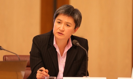 The Leader of the Opposition in the senate Penny Wong at senate estimates this morning in Parliament House, Monday 20th October 2014