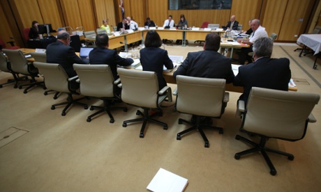 The Rural and Regional Affairs and Transport committee in session this morning in Parliament House, Monday 20th October 2014