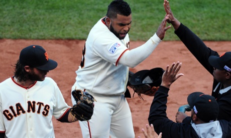 Pablo Sandoval has hit safely in 23 consecutive playoff games for the San Francisco Giants