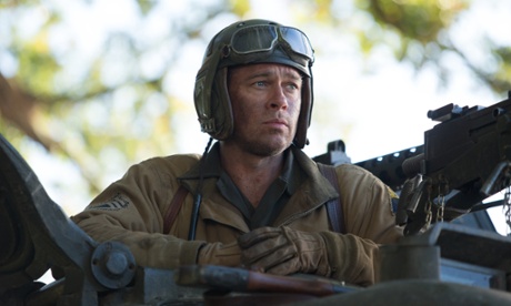 Tank boy ... Brad Pitt in Fury