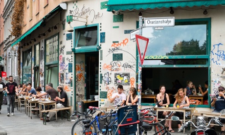 Cafe on Oranienstrasse in Kreuzberg, Berlin