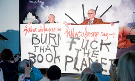 Gilbert and George at the Extinction Marathon