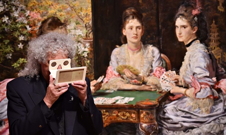 British musician Brian May poses with an