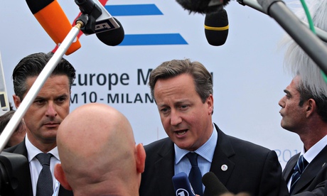 David Cameron at Asia-Europe meeting in Milan