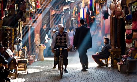Souk, in Marrakesh, Morocco