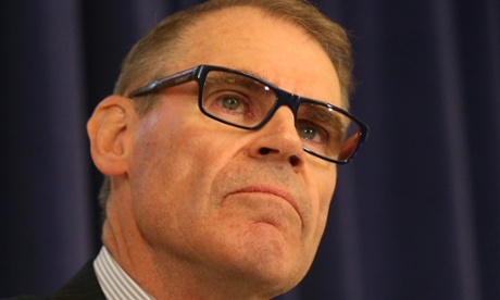 An emotional senator John Faulkner addresses a special caucus meeting this morning called to mark the passing of former Prime Minister Gough Whitlam, Tuesday 21st  October 2014.