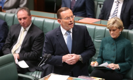 The Prime Minister Tony Abbott during a condolence I motion in the House of Representatives this afternoon, Tuesday 21st October 2014.