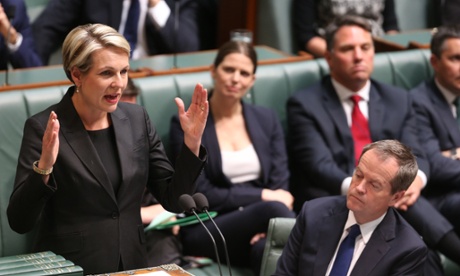The Deputy Leader of the opposition Tanya Plibersek during a condolence motion in the House of Representatives this afternoon, Tuesday 21st October 2014.