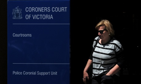 Rosie Batty leaves the Coroners Court of Victoria in Melbourne on Tuesday.