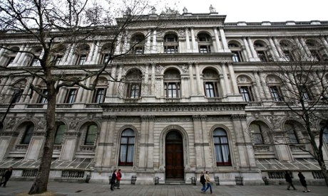 The Treasury building, Whitehall, London