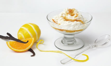 Mexican rice pudding with orange and tequila caramel