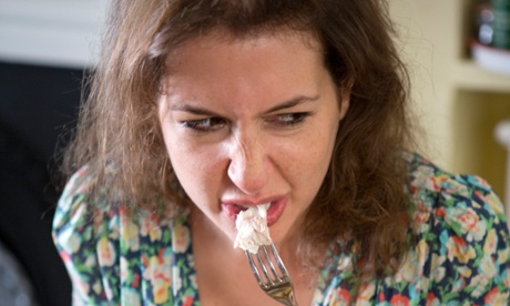 Hadley tries the mackerel ... Photograph: Graham Turner for the Guardian