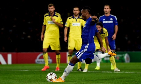 Didier Drogba slams home Chelsea's second