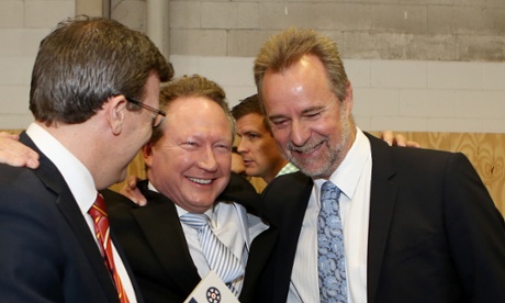 Andrew Forrest with Minister for indigenous affairs Nigel Scullion