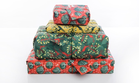 Christmas made ethical: reusable gift wrap.