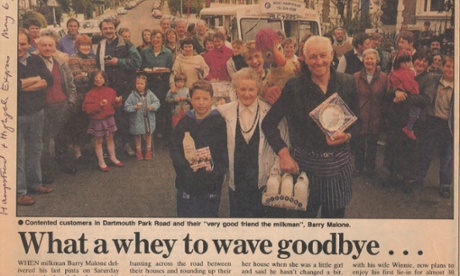 the street's milkman retires