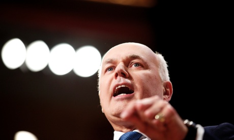 Iain Duncan Smith, secretary of state for work and pensions. The universal credit scheme has been  plagued by delays and software problems.