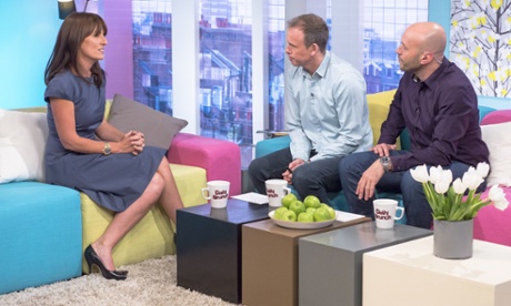 Davina McCall with Tim and Simon