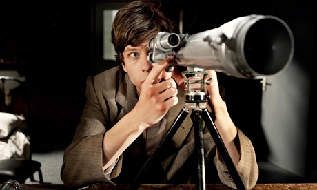 Yep, there's definite eye contact … Jesse Eisenberg in The Double. Photograph: Sportsphoto Ltd/Allst