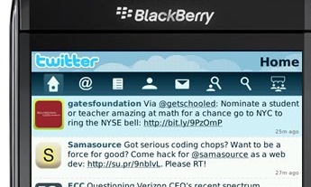 Twitter's first official mobile app.